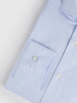 Alvaro Moreno Camisas Vestir|Camisas Vestir|CAMISA COMFORT RAYAS Celeste