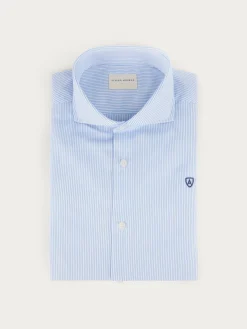 Alvaro Moreno Camisas Vestir|Camisas Vestir|CAMISA COMFORT RAYAS Celeste