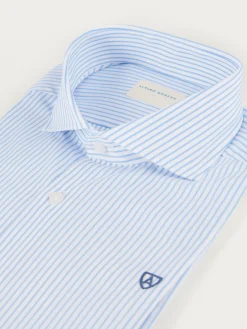 Alvaro Moreno Camisas Vestir|Camisas Vestir|CAMISA COMFORT STRIPES Celeste