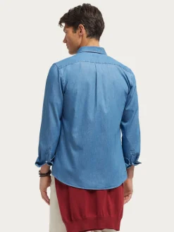 Alvaro Moreno Casual|CAMISA DENIM B.DOWN Azul