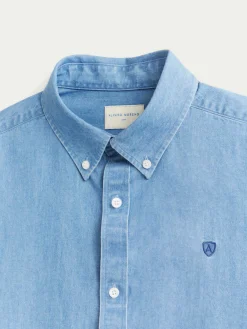 Alvaro Moreno Casual|CAMISA DENIM B.DOWN Azul