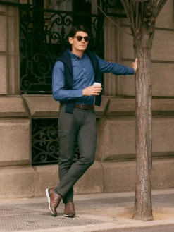 Alvaro Moreno Casual|CAMISA DENIM B.DOWN Azul Marino