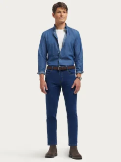 Alvaro Moreno Casual|CAMISA DENIM B.DOWN Azul Marino