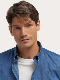 Alvaro Moreno Casual|CAMISA DENIM B.DOWN Azul Marino