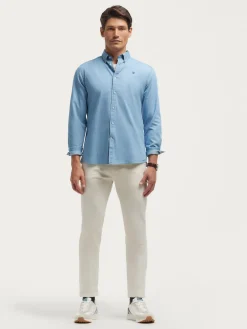 Alvaro Moreno Casual|CAMISA DENIM B.DOWN Celeste