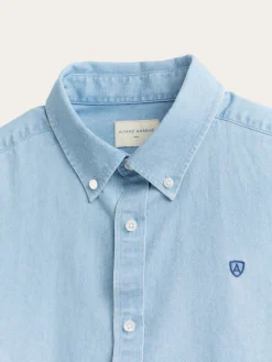 Alvaro Moreno Casual|CAMISA DENIM B.DOWN Celeste