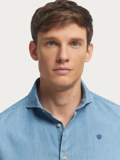 Alvaro Moreno Casual|CAMISA DENIM JACK Azul