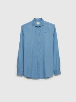 Alvaro Moreno Casual|CAMISA DENIM JACK Azul Marino