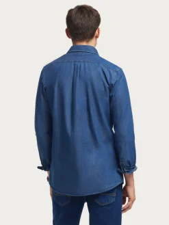 Alvaro Moreno Casual|CAMISA DENIM JACK Azul Marino