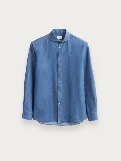 Alvaro Moreno Casual|CAMISA DENIM JACK Azul Marino