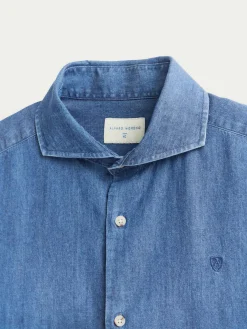 Alvaro Moreno Casual|CAMISA DENIM JACK Azul Marino