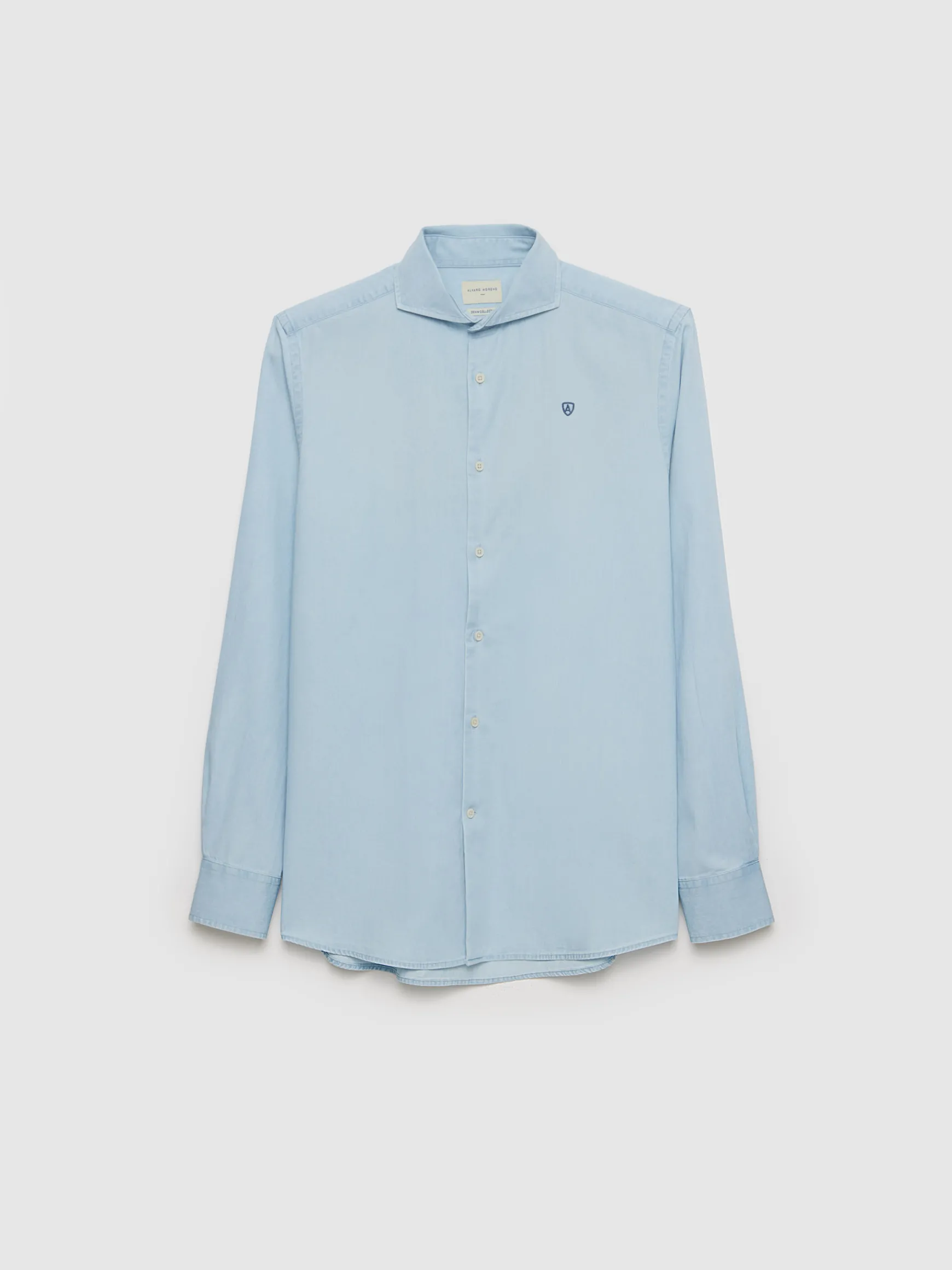 Alvaro Moreno Casual|CAMISA DENIM JACK Celeste