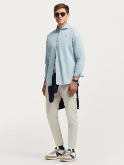 Alvaro Moreno Casual|CAMISA DENIM JACK Celeste