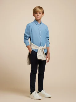 Alvaro Moreno Camisas|CAMISA DENIM KIDS Azul