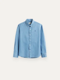 Alvaro Moreno Camisas|CAMISA DENIM KIDS Azul