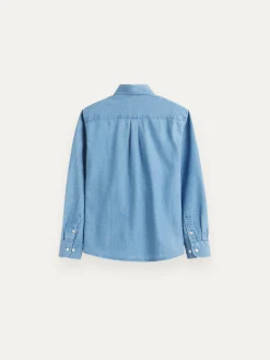 Alvaro Moreno Camisas|CAMISA DENIM KIDS Azul