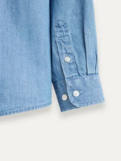Alvaro Moreno Camisas|CAMISA DENIM KIDS Azul