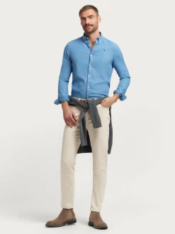 Alvaro Moreno Casual|CAMISA DENIM NIDO Azul