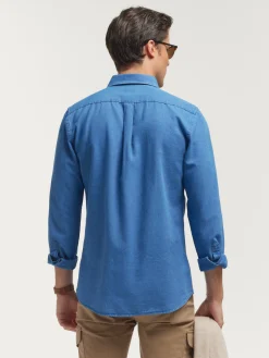 Alvaro Moreno Casual|CAMISA DENIM OXFORD Azul