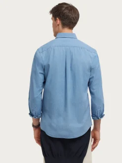 Alvaro Moreno Casual|CAMISA DENIM RAYAS Azul