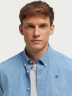 Alvaro Moreno Casual|CAMISA DENIM RAYAS Azul