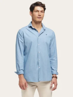 Alvaro Moreno Casual|CAMISA DENIM STRUCTURE Azul