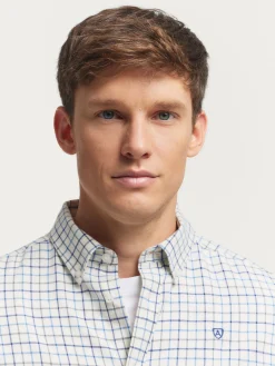 Alvaro Moreno Franela|CAMISA FLANNEL CHECKS Azul Marino