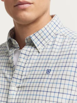 Alvaro Moreno Franela|CAMISA FLANNEL CHECKS Azul Marino