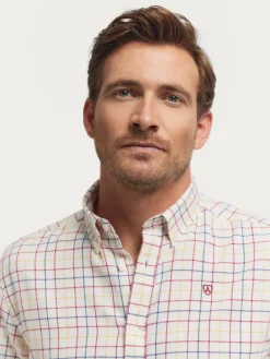 Alvaro Moreno Franela|CAMISA FLANNEL CHECKS Burdeos