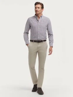 Alvaro Moreno Franela|CAMISA FLANNEL CHECKS Burdeos