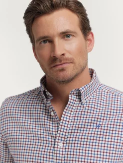 Alvaro Moreno Franela|CAMISA FLANNEL CHECKS Burdeos