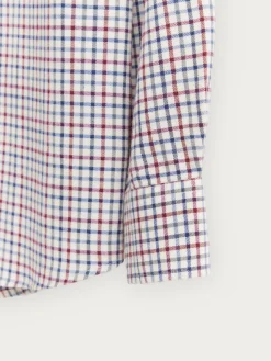 Alvaro Moreno Franela|CAMISA FLANNEL CHECKS Burdeos