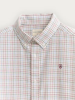 Alvaro Moreno Franela|CAMISA FLANNEL CHECKS Burdeos