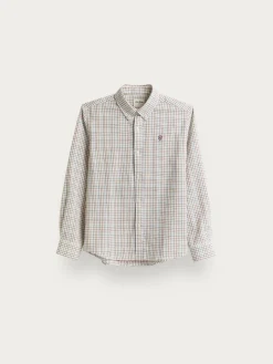 Alvaro Moreno Camisas|CAMISA FLANNEL CHECKS KIDS Burdeos