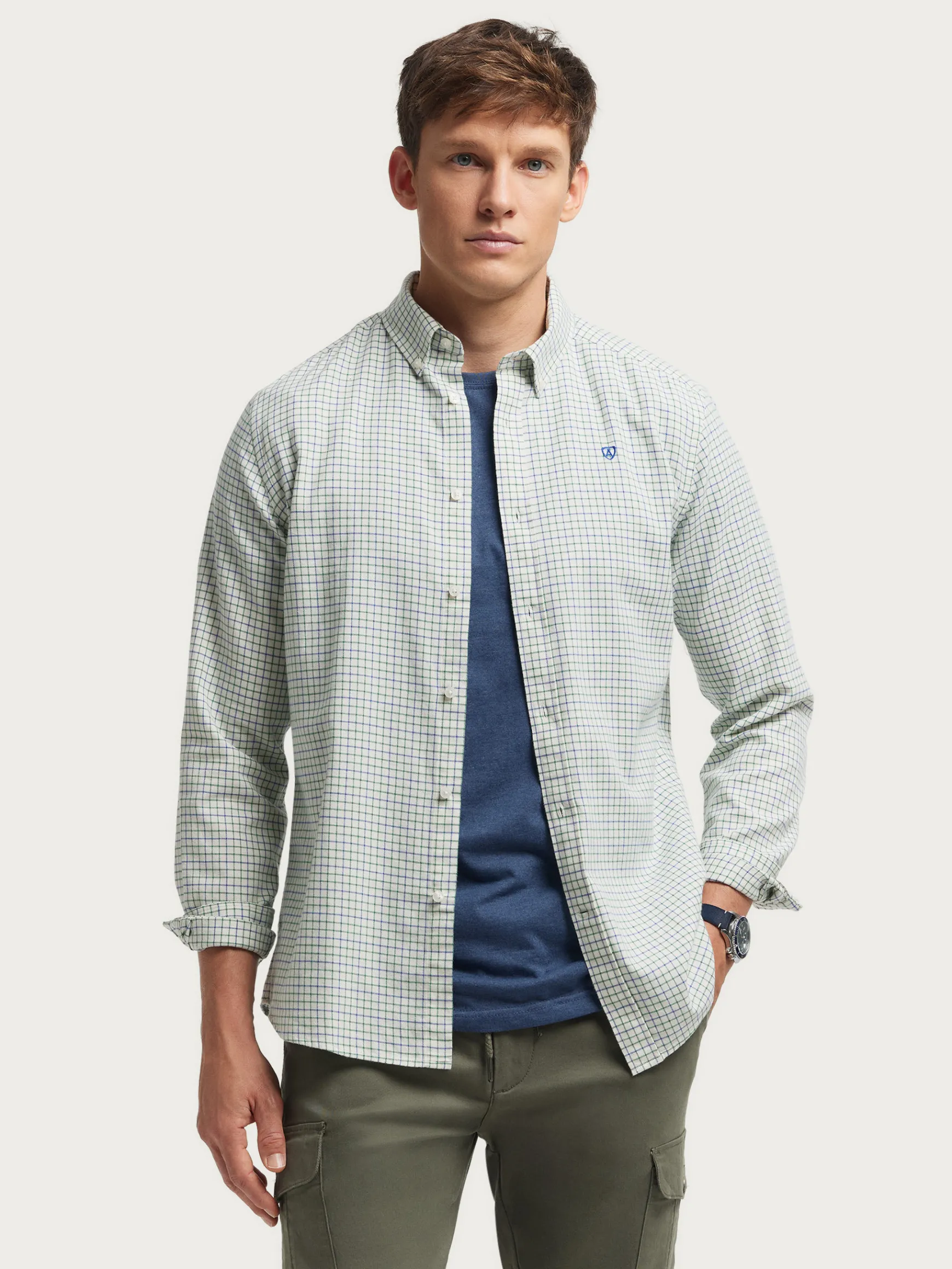 Alvaro Moreno Franela|CAMISA FLANNEL CHECKS Verde