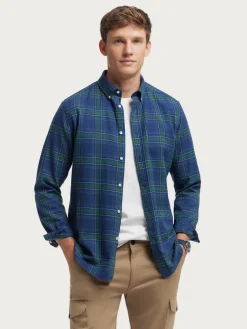 Alvaro Moreno Franela|CAMISA FLANNEL TARTAN Verde