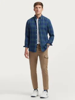 Alvaro Moreno Franela|CAMISA FLANNEL TARTAN Verde