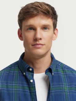Alvaro Moreno Franela|CAMISA FLANNEL TARTAN Verde