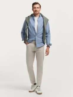 Alvaro Moreno Franela|CAMISA FLANNEL TWILL Azul