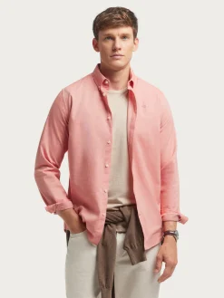 Alvaro Moreno Franela|CAMISA FLANNEL TWILL Coral