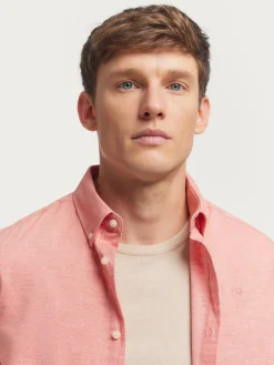 Alvaro Moreno Franela|CAMISA FLANNEL TWILL Coral