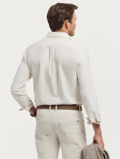 Alvaro Moreno Franela|CAMISA FLANNEL TWILL Crudo