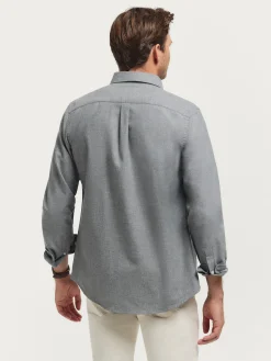 Alvaro Moreno Franela|CAMISA FLANNEL TWILL Gris