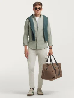 Alvaro Moreno Franela|CAMISA FLANNEL TWILL Verde