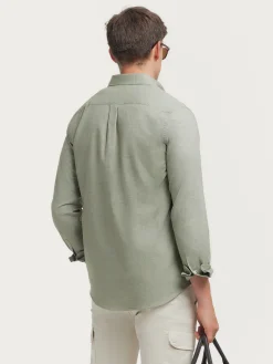 Alvaro Moreno Franela|CAMISA FLANNEL TWILL Verde
