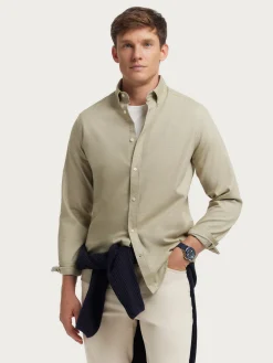 Alvaro Moreno Franela|CAMISA FLANNEL TWILL Verde