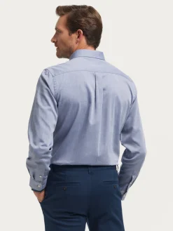 Alvaro Moreno Casual|CAMISA MICROESPIGA Azul Marino