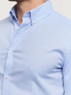 Alvaro Moreno Casual|CAMISA MICROESPIGA Celeste