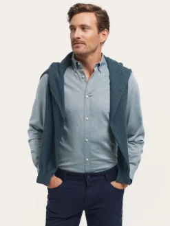 Alvaro Moreno Casual|CAMISA MICROESPIGA Verde