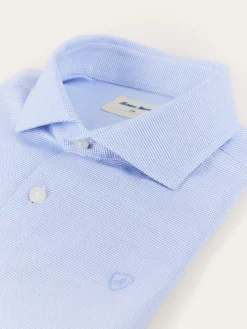Alvaro Moreno Trajes - Vestir|Camisas|CAMISA MICROESTRUCTURA KIDS Celeste